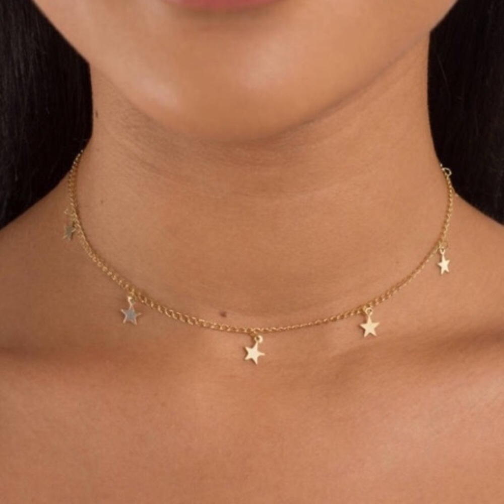 brandy melville star choker necklace